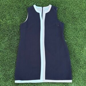 PRESTON & YORK Sheath Dress Black Beige White Colorblock Sleeveless Size 18